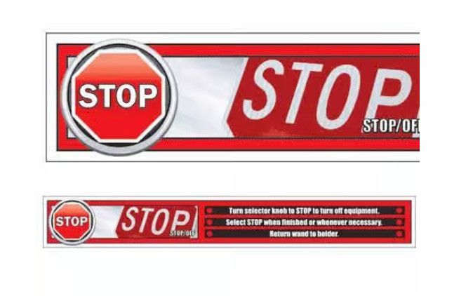 CW Menu Board Strips, Color: Stop