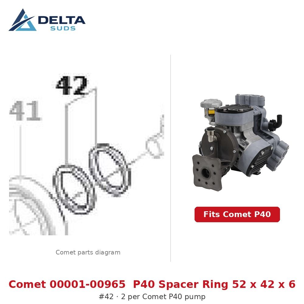 Comet P40 | [42] Spacer Ring 52x42x6 (00001-00965)