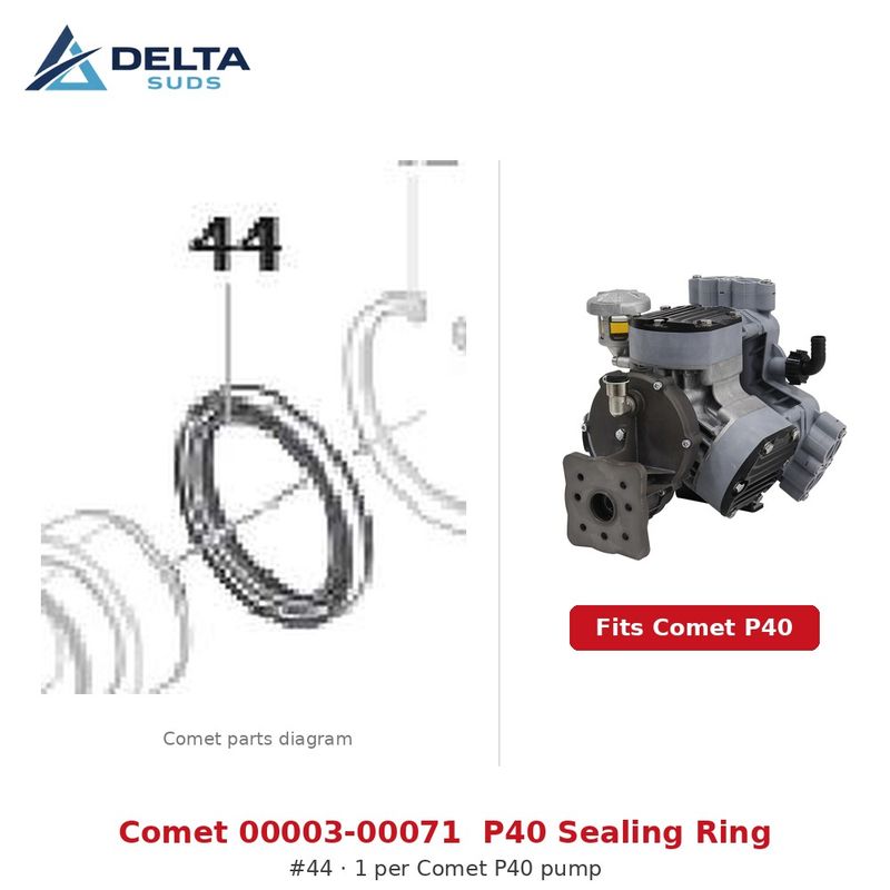 Comet P40 | [44] Sealing Ring (00003-00071)