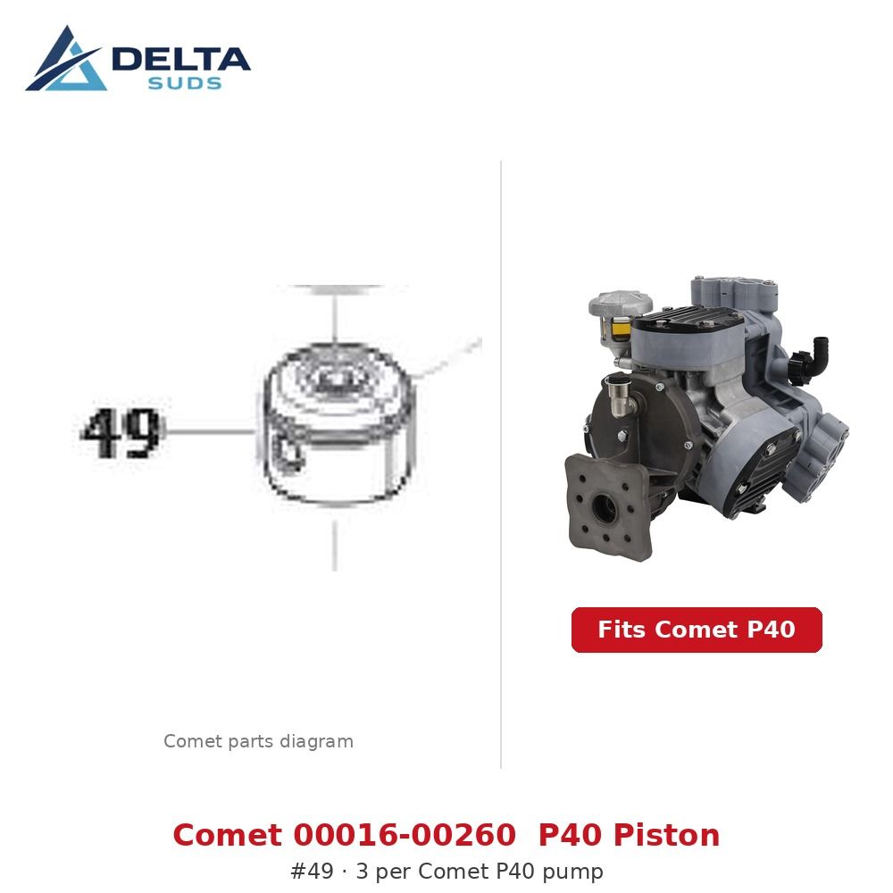 Comet P40 | [49] Piston (00016-00260)