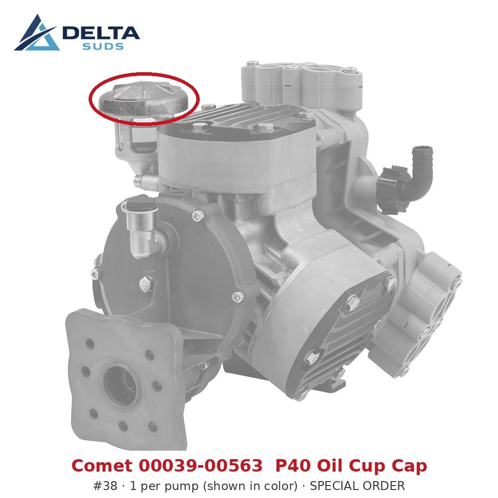 Comet P40 | [38] Oil Cup Cap - Special Order (00039-00563)