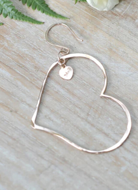 Heart Hoop Earring - SM GOLD