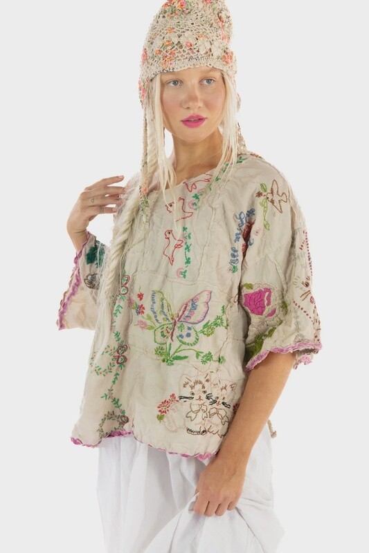 Embroidered Matilda Top - 1301