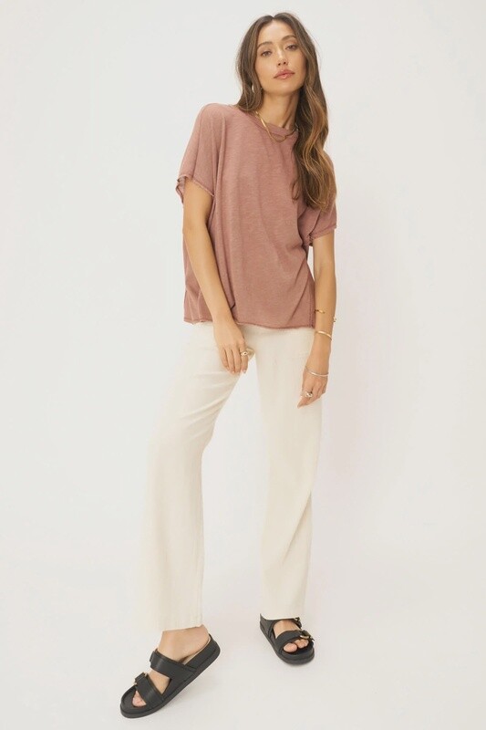 Rose Textured Tee