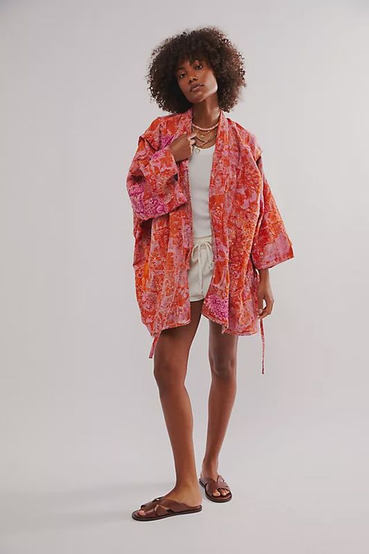 Dharma Dragon Emb Kimono Jacket 809 Marmalade