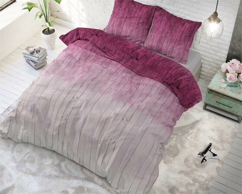 Dekbedovertrek Sleeptime Wood Fresh Pink 1-persoons 140x200 cm