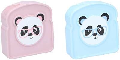 Lunchbox Panda Blauw