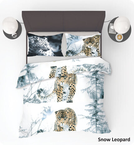 Dekbedovertrek Refined Bedding Sneeuw Luipaard