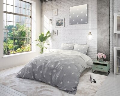 Dekbedovertrek Twinkle Stars grey