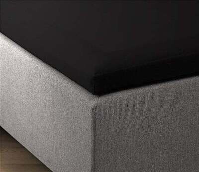 Hoeslaken Suite Sheets topper katoen Zwart 160X200