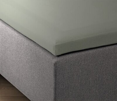 Hoeslaken Suite Sheets Topper katoen Grijs 160X200