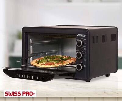 Elektrische Oven Swiss Pro+ 1500W - Voor Al je Ovenschotels, Pizza&#39;s, Taarten &amp; Meer!
