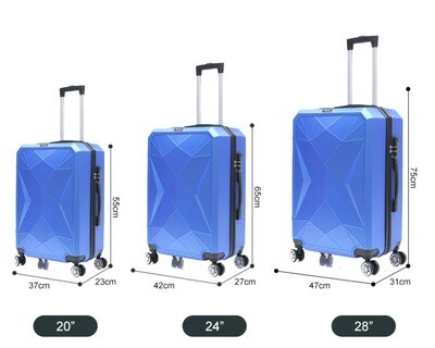 Koffers los Traveleo BABIJ - Koffer - Handbagage 35L + 65L en 90L Ruimbagage - ABS03 verkrijgbaar in verschillende kleuren
