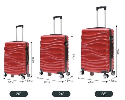 Koffers los Traveleo BABIJ - Koffer - Handbagage 35L + 65L en 90L Ruimbagage - ABS04 verkrijgbaar in verschillende kleuren