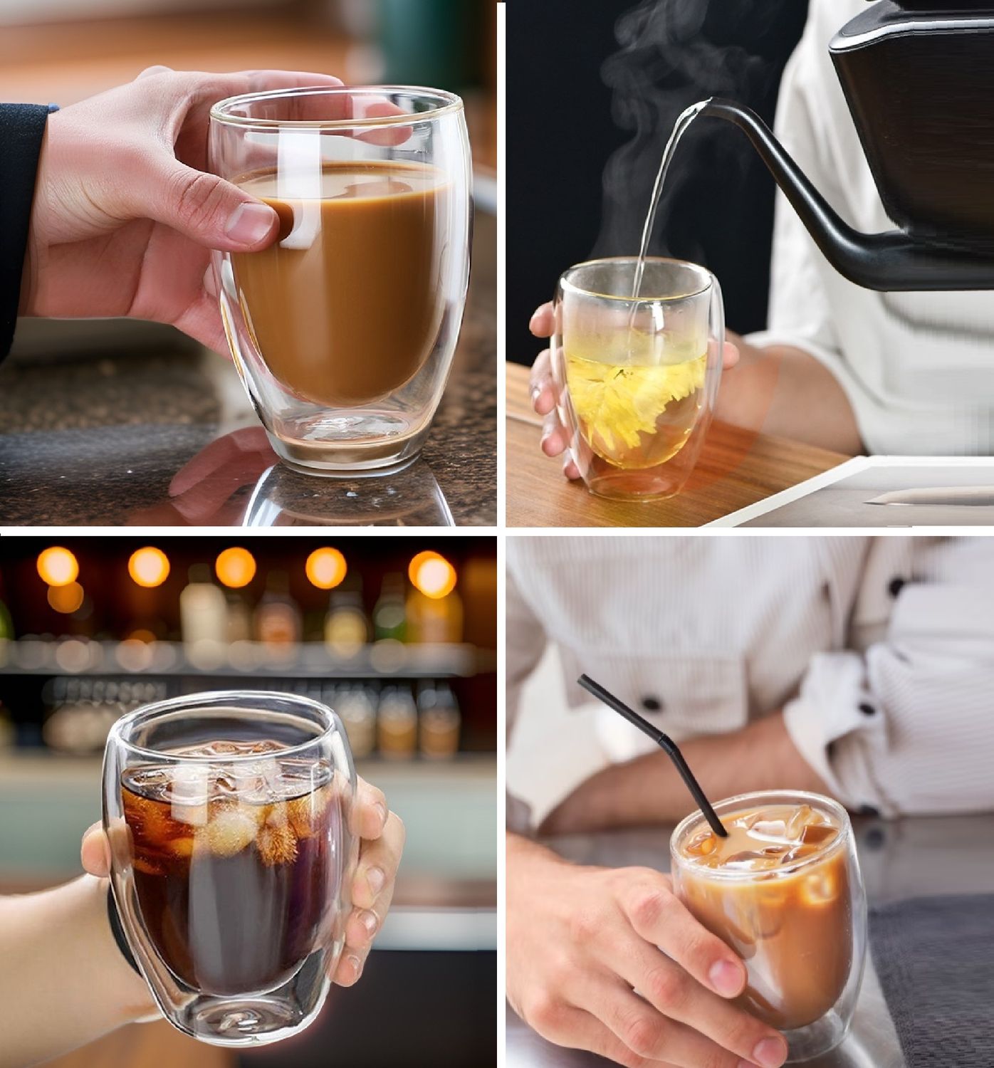 Glazenset - Cheffinger - 2-delig - 350ml  - dubbelwandig borosilicaatglas