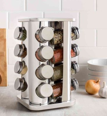 Kruidenpotjes Carousel - Cheffinger - Kruidenrek met 16 Potjes