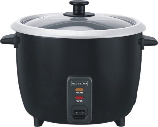Rijstkoker - HomeStar - 900 Watt - 2,2 liter - uitneembare binnenpan  - warmhoudfunctie