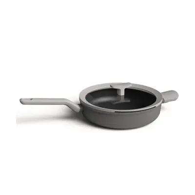 BergHOFF Leo Lite Hapjespan - Sauteerpan Met Deksel Grijs Ø26cm