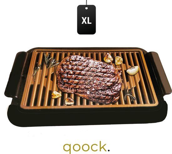 Royal Swiss - Teppanyaki - BBQ Grill - Grillplaat - 1200 Watt - Brons