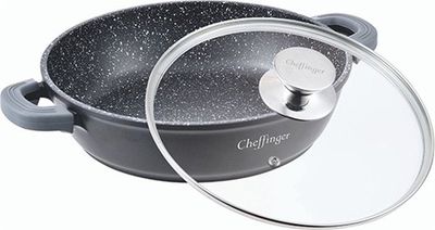 Pan - Cheffinger - laag - 24 - 28 - 32 - 36cm