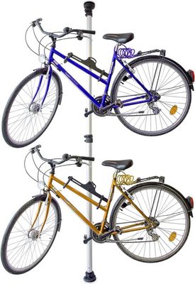 telescopisch fiets ophangsysteem - voor 2 fietsen - verstelbaar - tot 40 kg - 3.4 m - aluminium - plafond