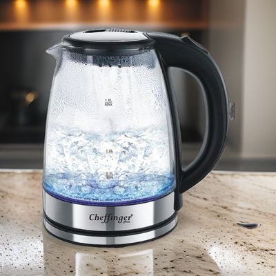 Waterkoker glas 1.8L met LED Verlichting