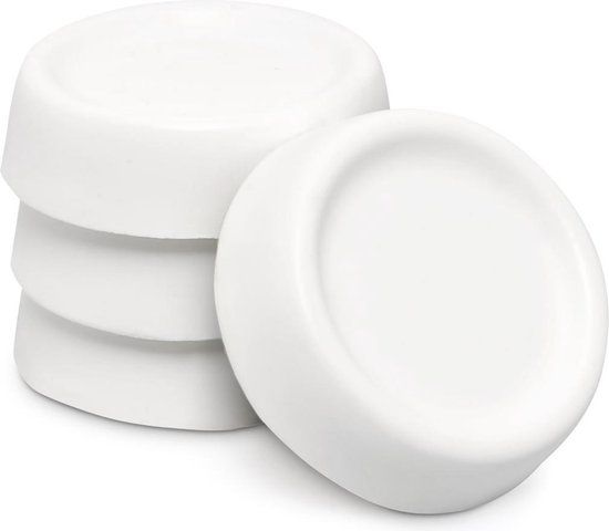 Wasmachine trillingsdemper - set van 4 stuks - anti vibratie pads - trilling dempen - wit