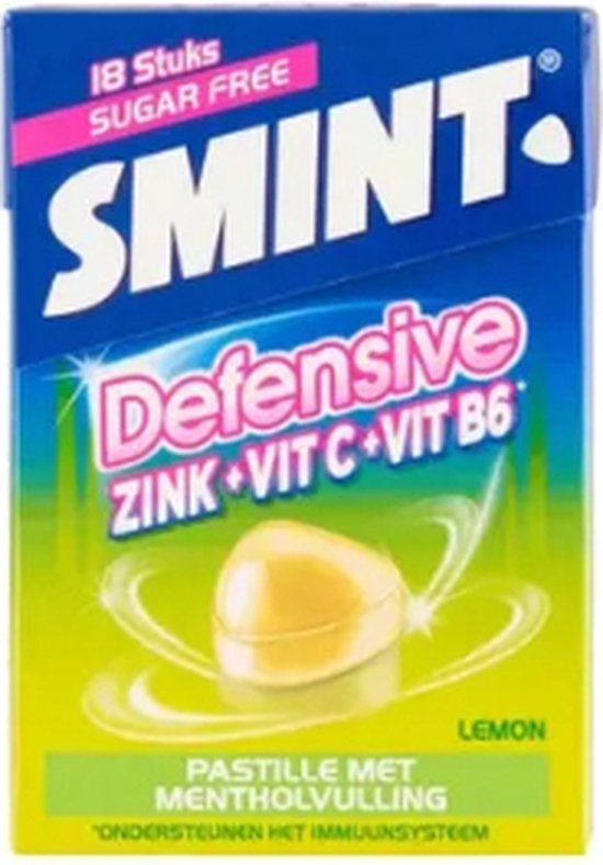 Smint Defensive Lemon Doosje van  18 stuks