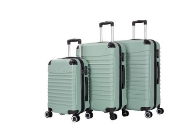 Kofferset Travelerz BABIJ - 3-Delig – LichtGroen– Lichtgewicht &amp; Sterk – Handbagage - 35L + 69L en 90L