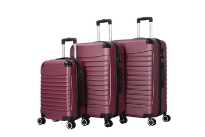 Kofferset Travelerz BABIJ - 3-Delig – Paars– Lichtgewicht &amp; Sterk – Handbagage - 35L + 69L en 90L