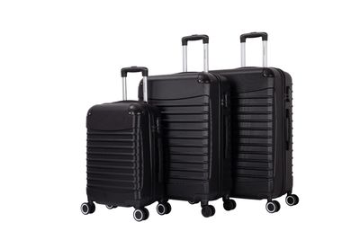 Kofferset Travelerz BABIJ  - 3-Delig – Zwart– Lichtgewicht &amp; Sterk – Handbagage - 35L + 69L en 90L