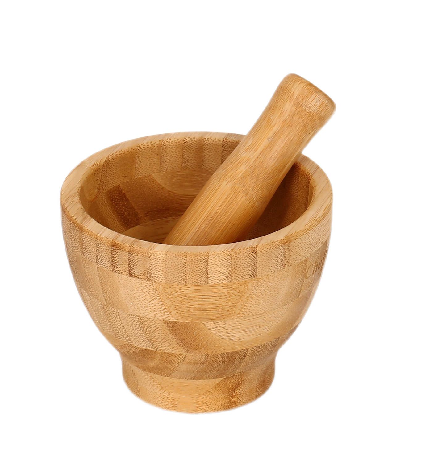 Cheffinger Vijzel en Stamper - Bamboe - 12cm