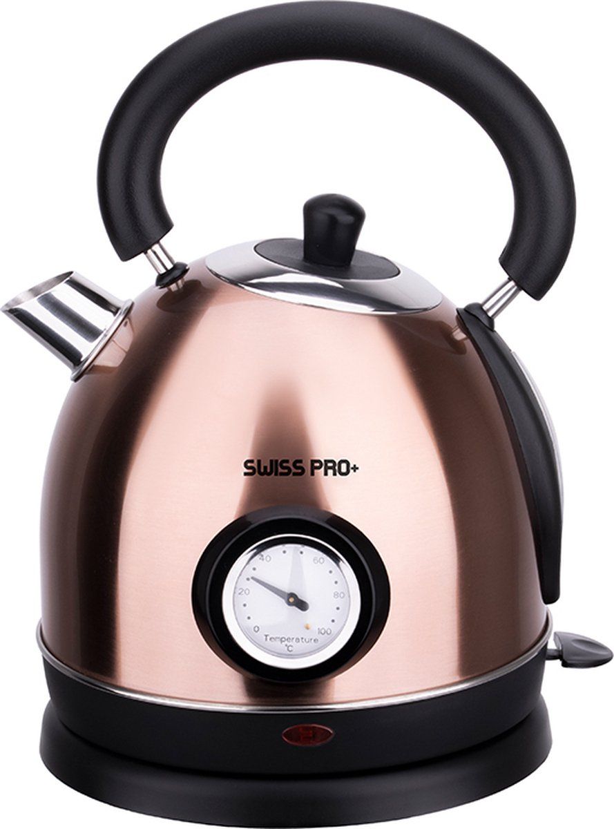 Waterkoker Swiss Pro+ | Retro Line - 1.8 L - 2200W - Elektrisch - Classic Design - 2022 Model - 1.8 liter - 4 kleuren