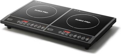 Dubbele inductiekookplaat- Swiss Pro+ SP-DIP2000.2-compacte kookoplossing-vakantieverblijven