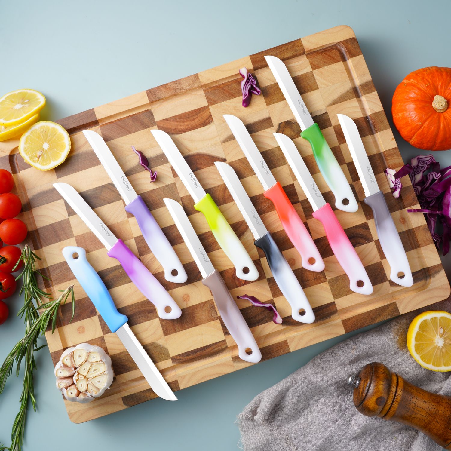 Cheffinger Aardappelschilmesje – RVS – Ergonomisch Handvat – 10 Kleuren