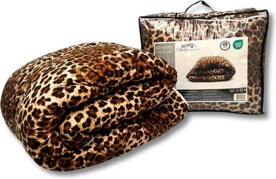 Beau Maison Bedrukt Dekbed Luipaard  Hoesloos / 2 in 1 dekbed / Wasbaar / Dekbed zonder overtrek