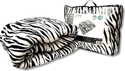 Beau Maison Bedrukt Dekbed - Dekbed Zonder Overtrek - Zebra - Hoesloos - 2 in 1 dekbed - Wasbaar