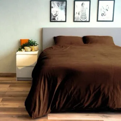 Dekbedovertrek Beau Maison velvet Coffee Brown