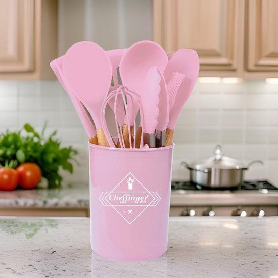 Lepelrek - Cheffinger - CF-UT14 - 12-delig - Roze