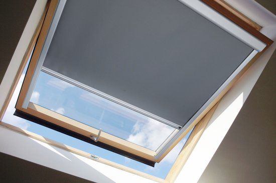 Lifa Living - Dakvenstergordijn - 38,3 x 79,5 cm - verkrijgbaar in 3 kleuren- Verduisterend - Cassette Zijprofiel - Polyester