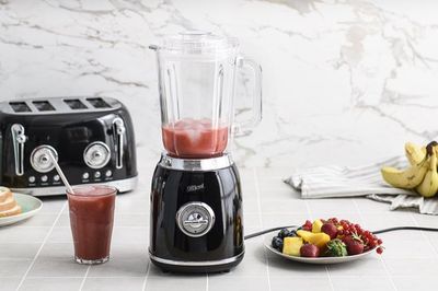 Blender - Smoothie - Zwart - Retro - OldScool - 600W 1.5 liter - 2 snelheden - pulse