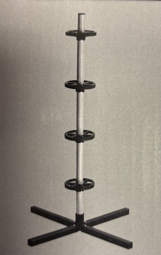 Velgen- &amp; Bandenstandaard voor 4 Banden – Tot 225 mm – 100 kg Draagvermogen