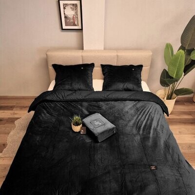 Dekbedovertrek Beau Maison velvet fluweel zwart