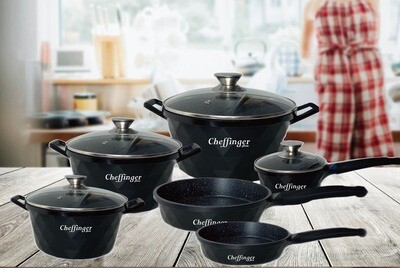 Pannenset - Cheffinger - CD-DIAC12 - 10-delig