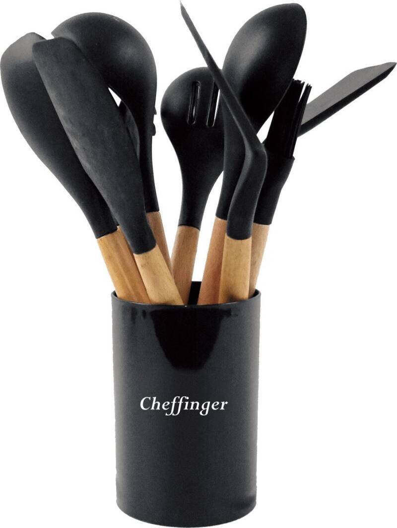 Lepelrek - Cheffinger - CF-UT13 - 10-delig met houder
