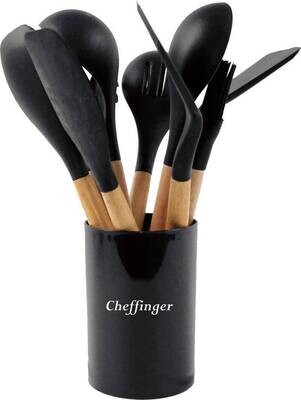Lepelrek - Cheffinger - CF-UT13 - 10-delig met houder