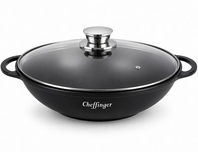 Wokpan - Cheffinger - CF-DW36 - 36 cm -antiaanbaklaag