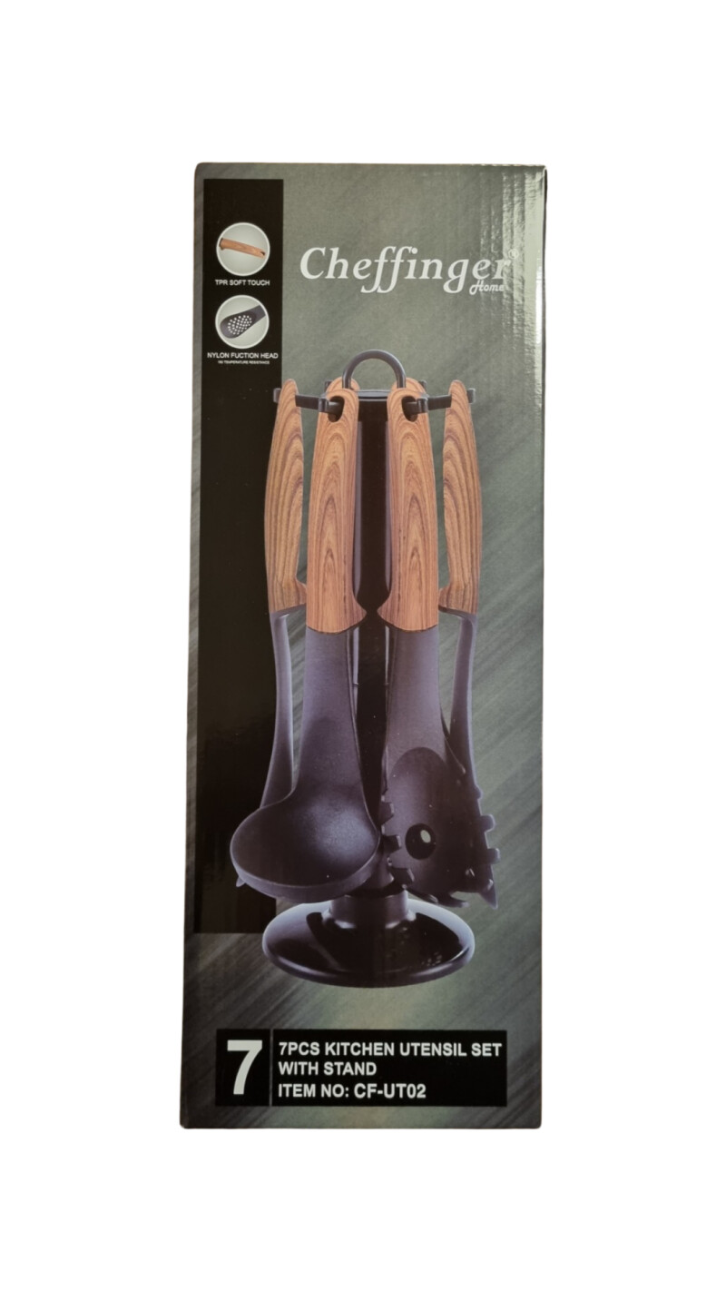 Lepelrek - Cheffinger - CF-UT02 - 7-delig - houtlook