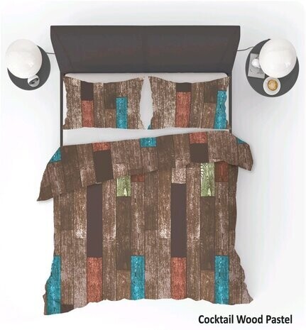 Dekbedovertrek Refined Bedding Cocktail Wood Pastel