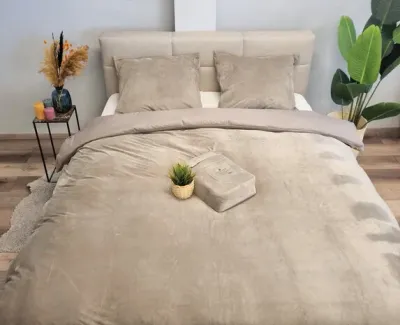 Dekbedovertrek Beau Maison velvet Taupe